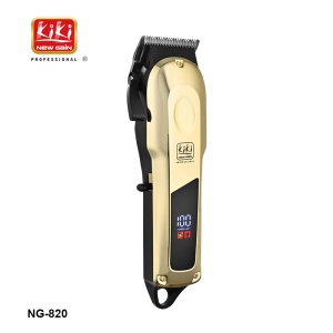 KIKI NEW GAIN NG-820 Gold Specter Pro – Mașină de tuns profesională fără fir - Img 5