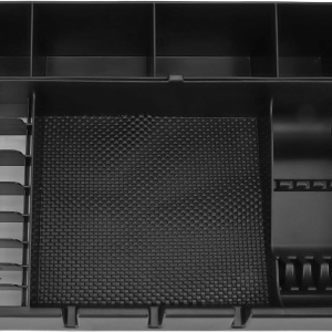 Organizator profesional ustensile frizerie și barber, negru, 38x30 cm, pentru mașini de tuns și foarfece - Img 5