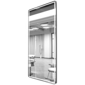 Set 2 scaune coafor cu doua oglinzi frizerie LED si scafa profesionala salon infrumusetare - Img 2