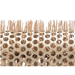 Set 4 Perii Rotunde Profesionale Coafor XXL – Aurii, 25/32/45/53 mm, Corp Lung 31-32 cm - Img 6
