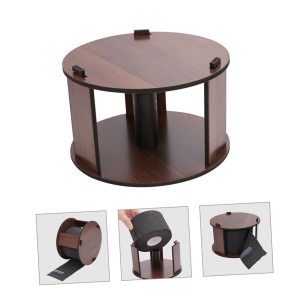 Suport frizerie pentru rola guler coafor, Lemn, 14X9cm - Img 3