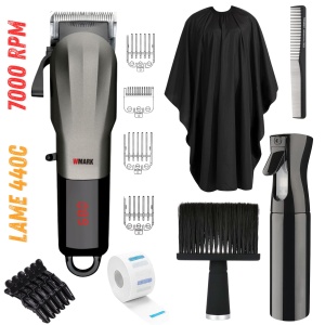 Wmark NG-115 Pro Set – Mașină de tuns profesională + kit complet pentru frizeri