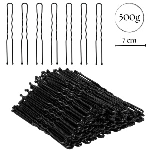 Ace de Coc Profesionale Ondulate 500 g, 7 cm, Negre