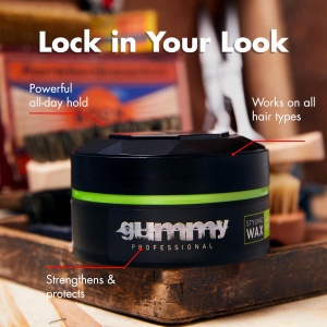Ceară de păr - Gummy Professional Hair Styling Wax Matte Finish 150ml – Fixare Puternică, Finish Mat, Control Profesional - Img 5