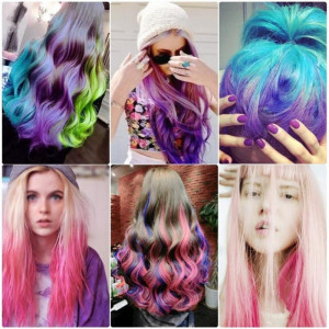 Creta colorata pentru par set 12 culori pentru suvite - Img 2