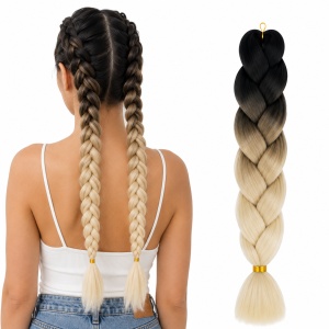 Extensie Păr Jumbo Braid Midnight Vanilla – Păr Sintetic Premium pentru Împletituri Afro