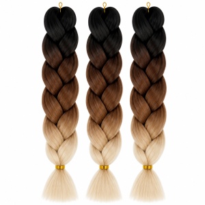 Extensie Păr Jumbo Braid Mocha Vanilla – Păr Sintetic Premium pentru Împletituri Afro - Img 2