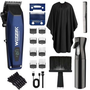 Kit profesional frizerie WMARK NG-125 cu accesorii complete pentru tuns