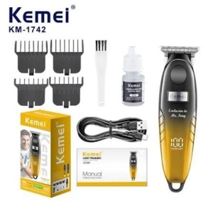 Masina de tuns Kemei KM-1742 cu afisaj LED · trimmer · 90 min · acumulator 600mAh