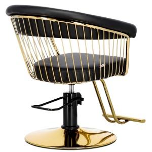 Mobilier Coafor Profesional Negru cu Auriu – Set Complet de Lux cu scaun scafa oglinda - Img 2