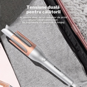 Ondulator Automat de Par, Rotativ, Aparat pentru bucle, Invelis din Turmalina Ceramica, Protectie avansata - Img 8