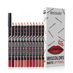 Set 12 creioane contur buze dermatograf IRISCOLORS Nuante intense