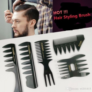 Set kit 5 piepteni pentru barbati aranjare barba frizerie coafor - Img 3
