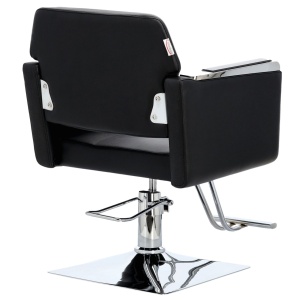 Set Mobilier coafor cu scaun frizerie negru cu argintiu si scafa coafor profesionala - Img 2
