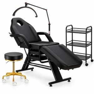 Set Mobilier Salon Beauty 4 Piese – Pat Cosmetic, Ucenic, Lampă LED Gene & Micropigmentare, Taburet