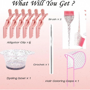 Set vopsit parul profesional, 6 piese - Img 3