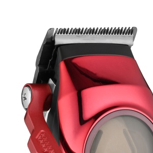 WMARK NG-9009 Mașină de tuns profesională – Motor 10.000 RPM, Lame DLC 5CR15, Baterie 2500 mAh, Red - Img 4