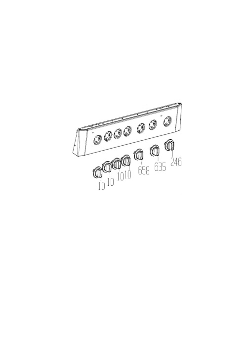 Комплект бутони за печка BEKO CSM52120DW 7786982114