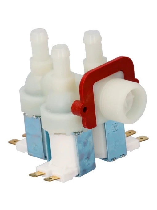 3 kilépő mágnesszelep 90° 3 X 12mm Whirlpool 481981729328