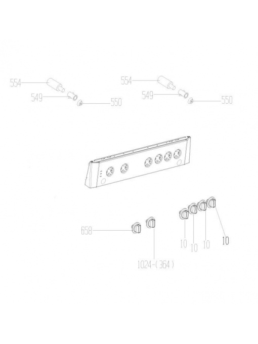 Комплект бутони за печка BEKO FSGT62110DXO BFG01H011X GG14B0217N0 7738482115