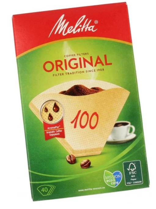 40 db-os szűrőkészlet Melitta 1. számú kávéfőzőhöz, 100-as sűrűség, 6627300 6771335 6727300