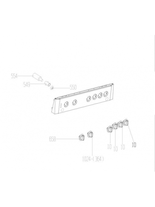 BEKO FSGT62130DXO 7787182115 Комплект бутони за готварска печка