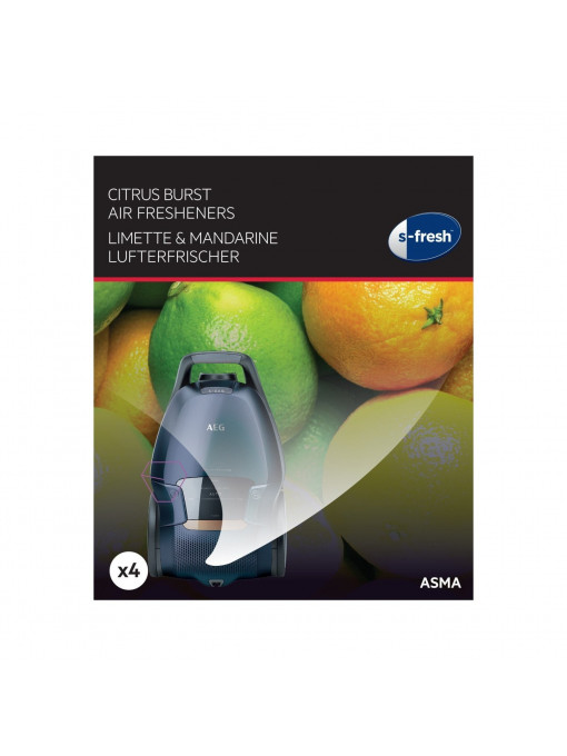 Set 4 odorizant citric S-Fresh pentru aspirator 9001677856