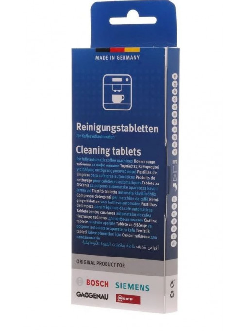 Таблетки за почистване на еспресо машина, кафемашина Bosch 00312295