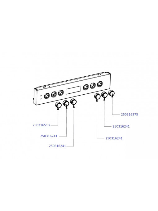 BEKO FSM62530DXMS 7785820263 Комплект бутони за готварска печка