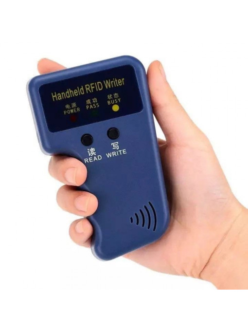 Програмируема копирна машина за RFID TAG карти, 125kHz, синя