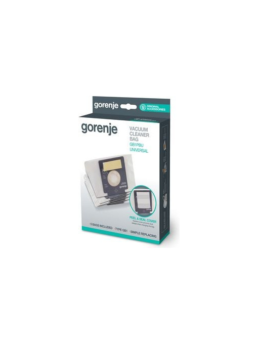 Комплект от 5 торбички за прахосмукачка GB2, GB1PBU Gorenje 570741
