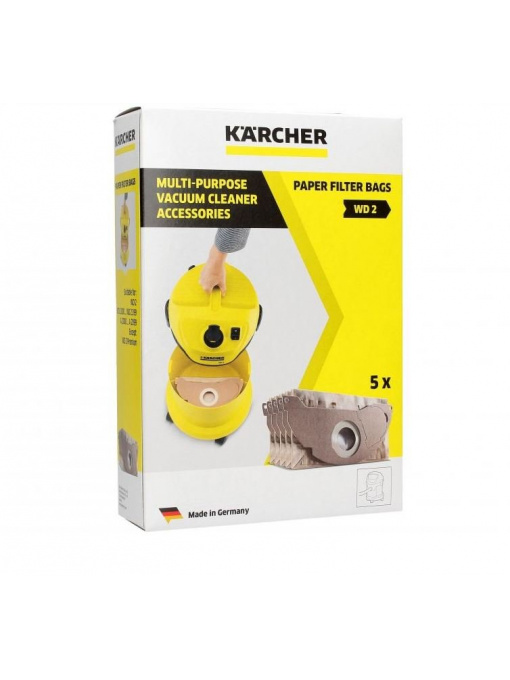 Set de 5 saci de hartie pentru aspirator Karcher 6.904-322.0 Original