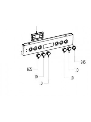 Комплект бутони за печка BEKO FSM65330DAS 7785888607 - Img 1