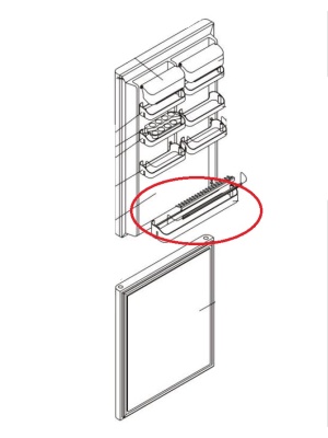 Рафт за бутилки за хладилник Gorenje 134437 - Img 4