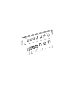 BEKO CSM52120DW 7786982114 tűzhely gombkészlet