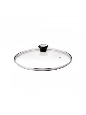 Capac rotund sticla termorezistenta, transparent, 24 cm - Img 2