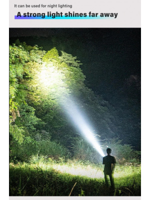 COB LED Work Light, XPE Flashlight with Camping Hook, USB Rechargeable, Zoomable, Waterproof - Img 4