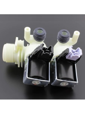 Electrovalva masina de spalat 2 iesiri, C00110333 Ariston Indesit 482000022813 originala - Img 6