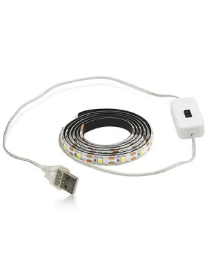 LED лента, сензор за движение, DC5V, USB захранване, 2800K-3000K, топла бяла светлина, 5м - Img 7