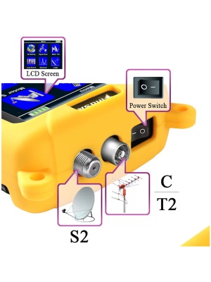 Măsurare semnal DVB-C, satelit Combo FindSAT VF-6800P, DVB-S2/T2/C, Baterie 2500mAh - Img 4