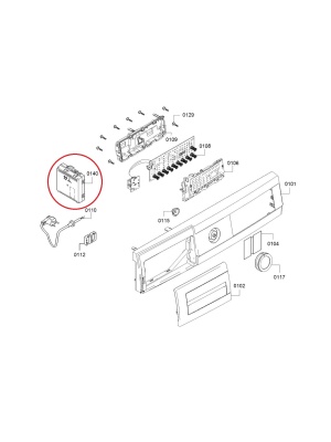 Modul dozator masina de spalat Bosch 12031304 - Img 2