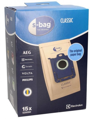 Set 15 vrečk S-bag E200SM za sesalnik Electrolux AEG Zanussi, 9001688002
