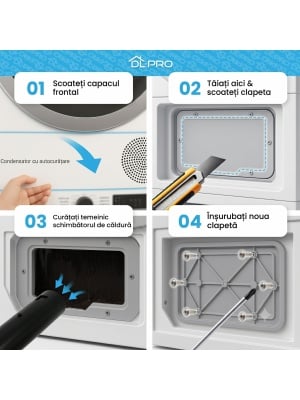 Set de reparatii usita pentru uscator de haine Bosch 00646776 compatibil - Img 5