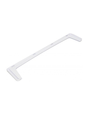 White profile front glass shelf refrigerator C00114611 Indesit 482000022840 - Img 2