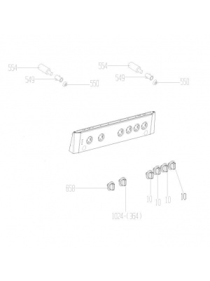 Комплект бутони за печка BEKO FSGT62110DXO BFG01H011X GG14B0217N0 7738482115 - Img 1