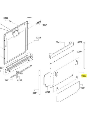 Комплект за монтаж на съдомиялна машина Bosch 00612645, 00618833, 00638091 - Img 3