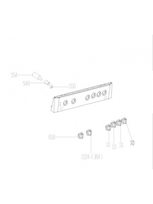 BEKO FSGT62130DXO 7787182115 Комплект бутони за готварска печка