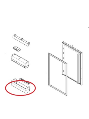 Bosch mini hűtőszekrény ajtópolc 00743239 - Img 3