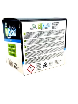 Set 12 pachete de solutie anticalcar, degresant pentru masini de spalat RiCLean Sanitizer 3-in1 - Img 5