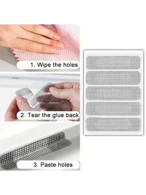 Set 5 benzi adezive pentru reparare plase de tantari si insecte - Img 3